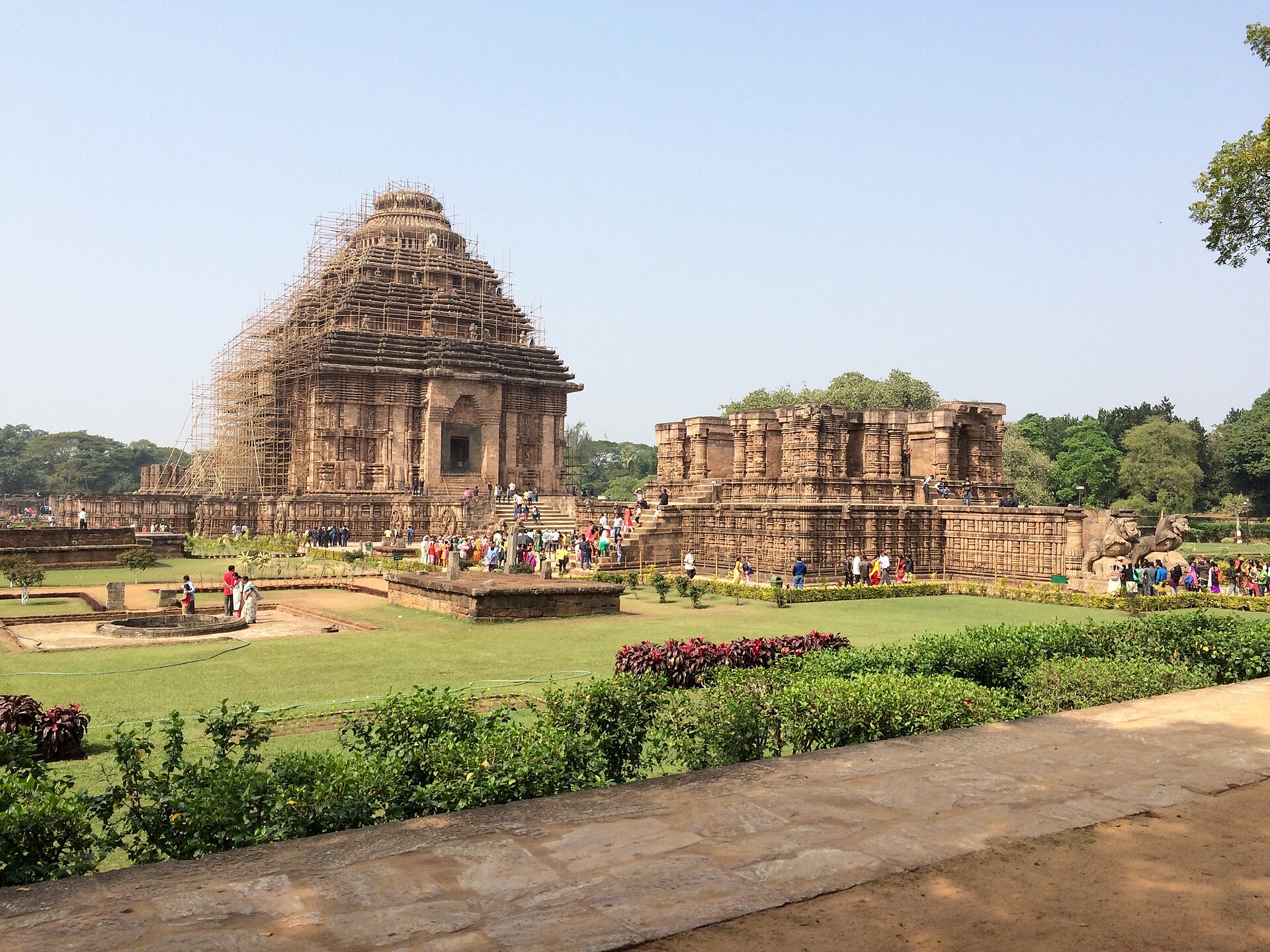 Wide view of Konark Sun Temple in Odisha, a major site associated with Surya worship.
