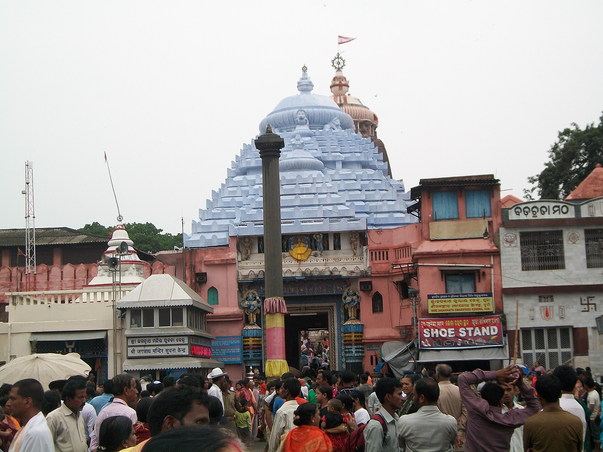 Jagannath Temple complex in Puri, Odisha, with its historic temple architecture.