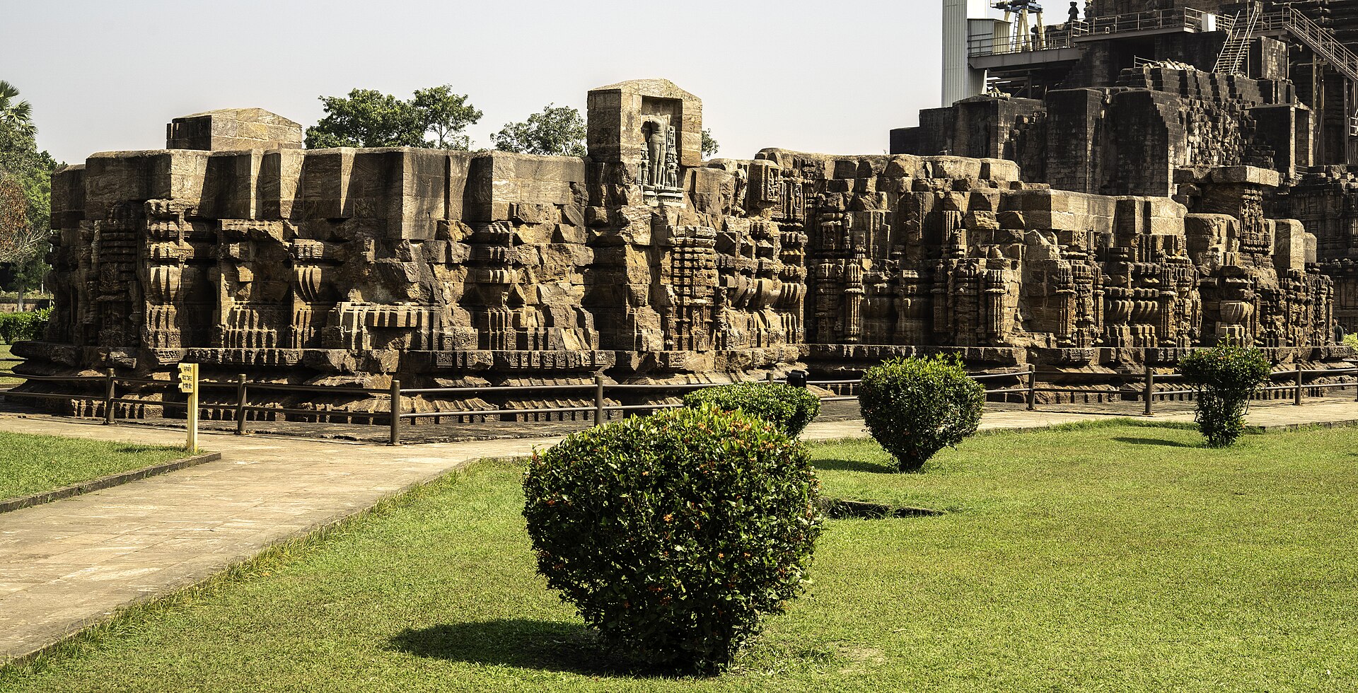 Thirteenth-century stone architecture at Konark Sun Temple in Odisha, India.