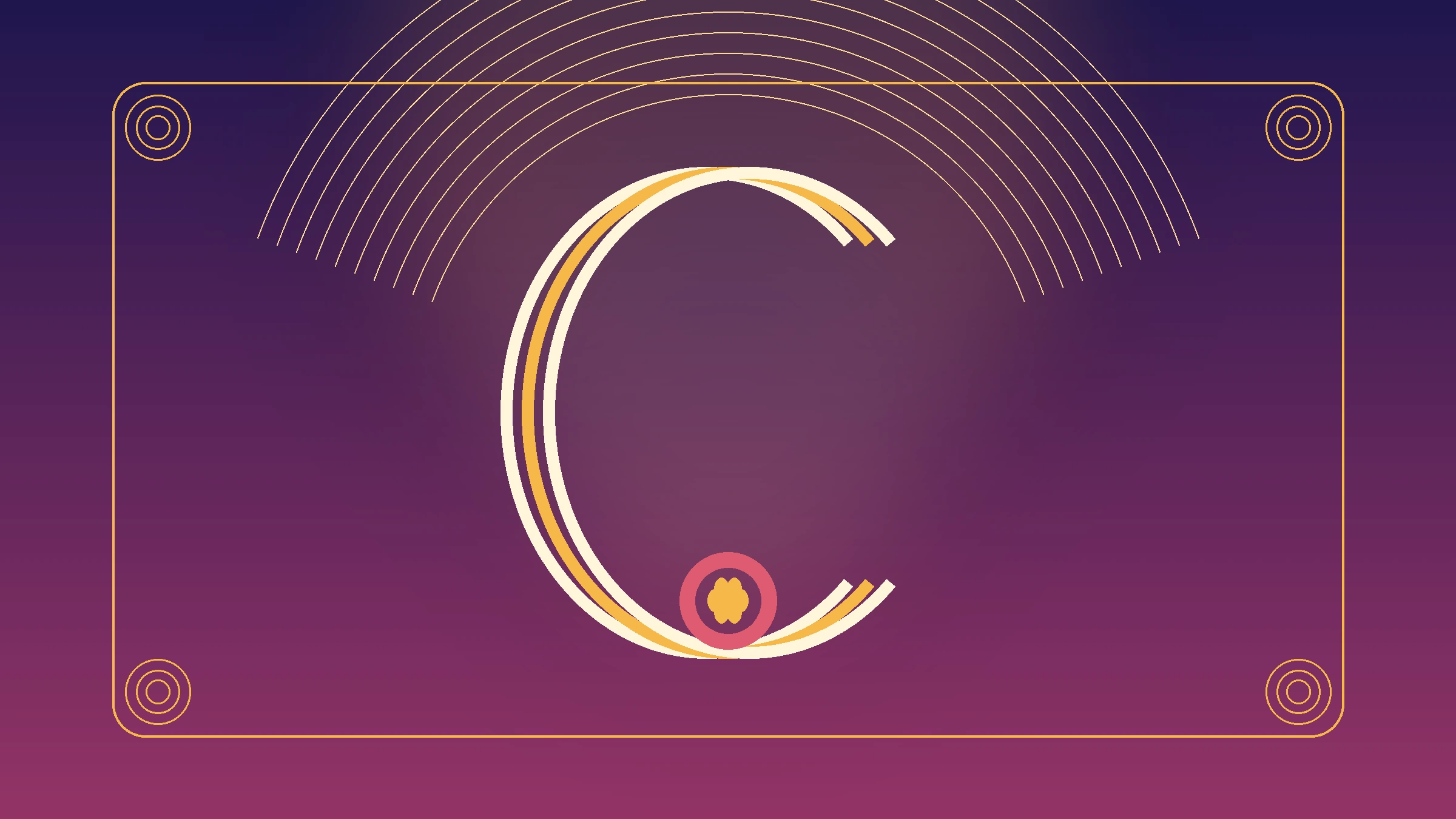 Three looping threads representing initiation into disciplined religious study