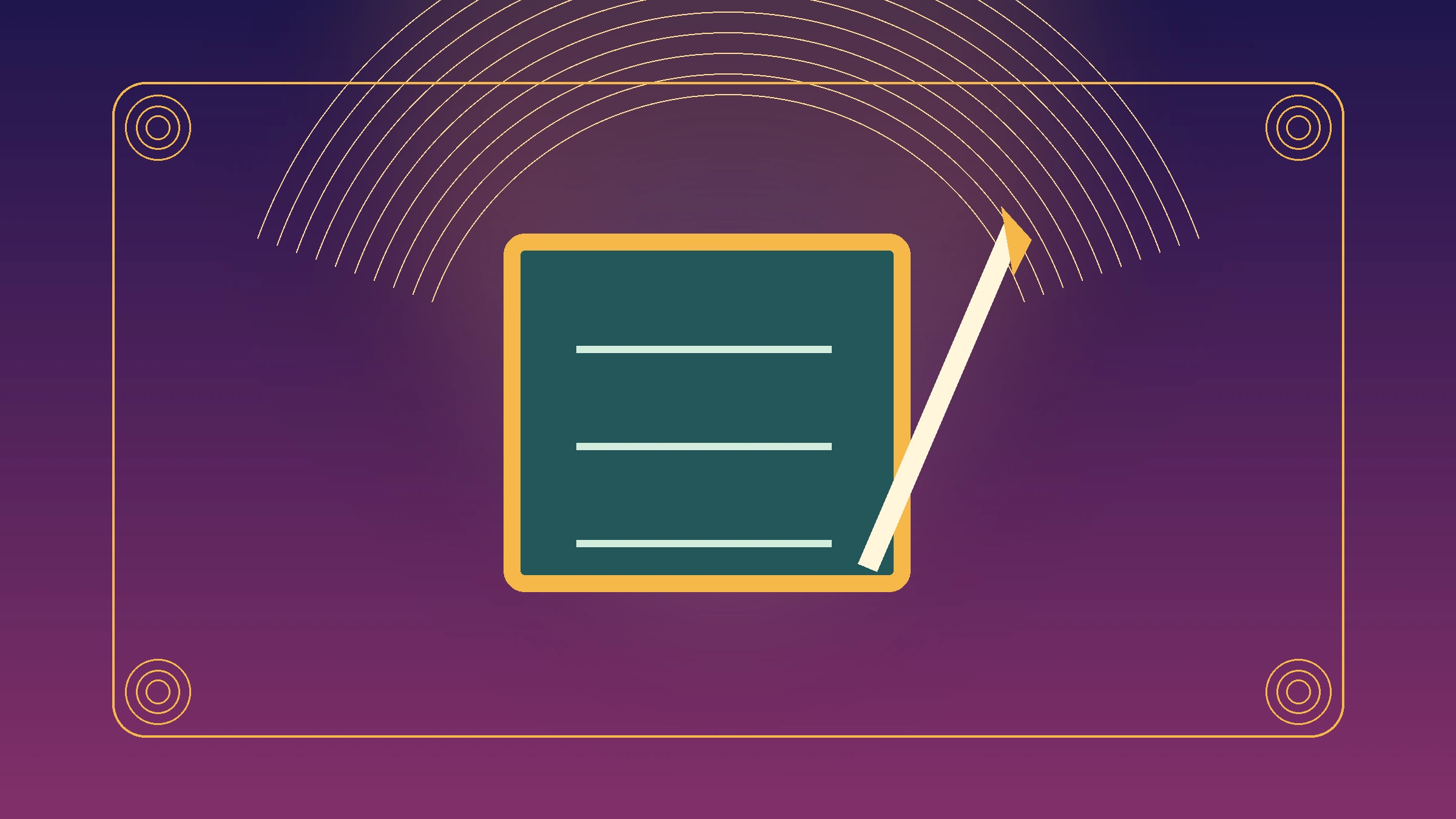 Writing slate and stylus representing the beginning of learning